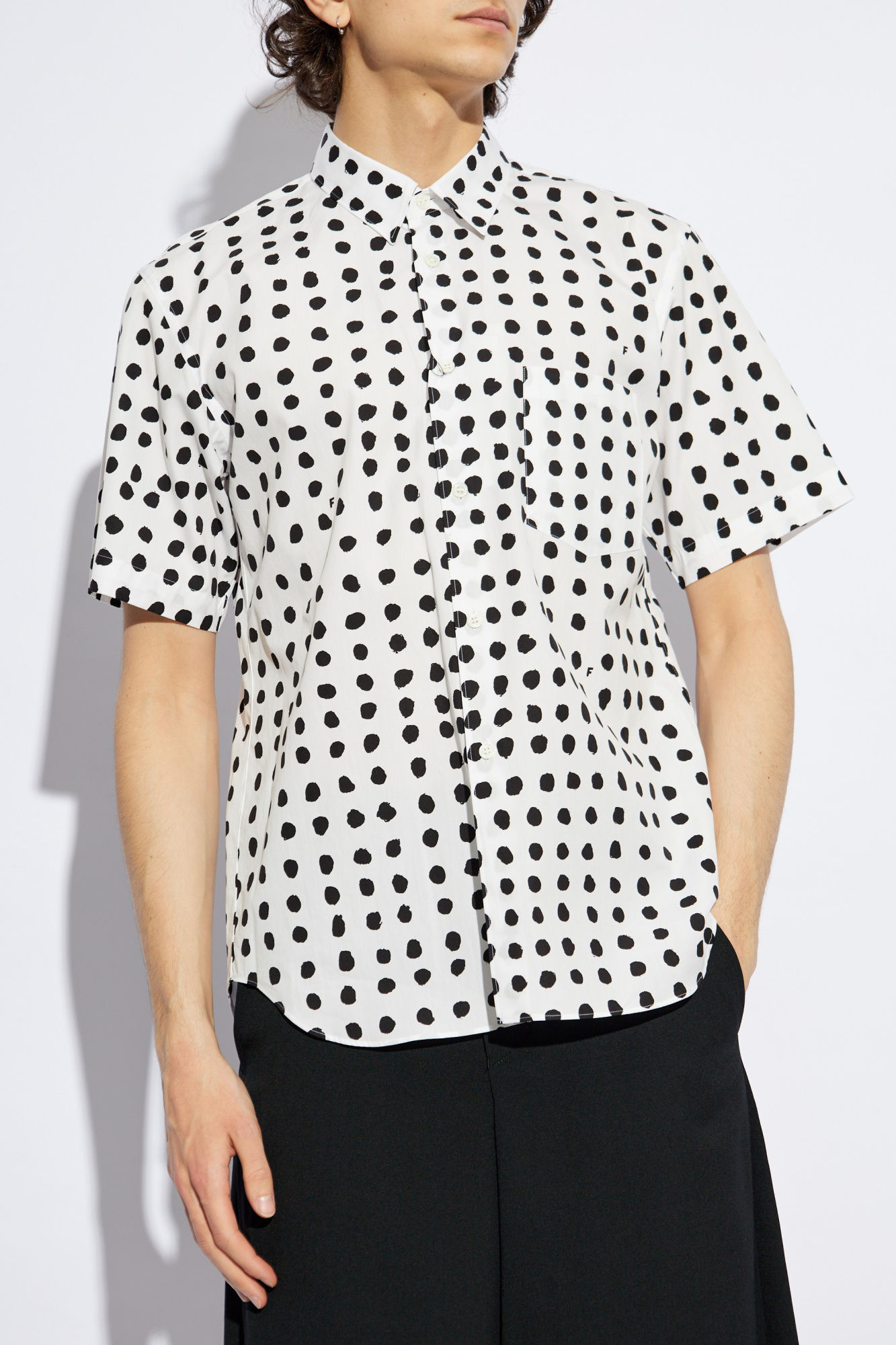 White Shirt with dot pattern Comme des Garçons Black - Vitkac AS